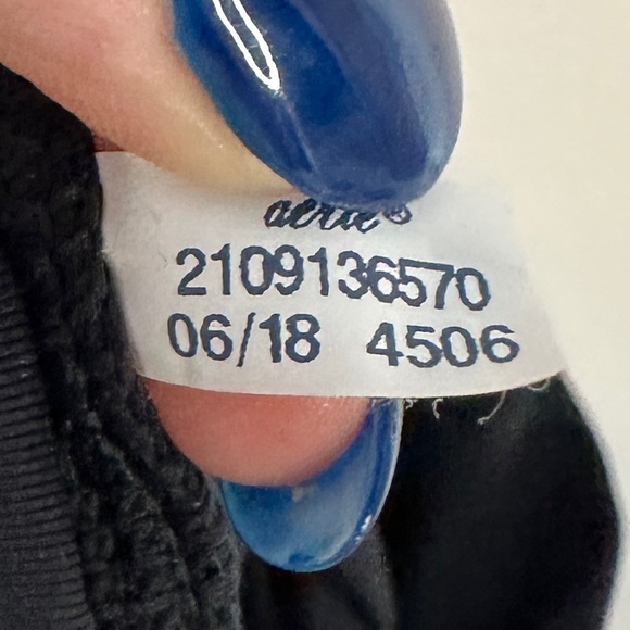 Aerie Women’s Sz Small Black Leggings Moto Mesh Ankle Skinny Athletic Textured - Picture 5 of 5